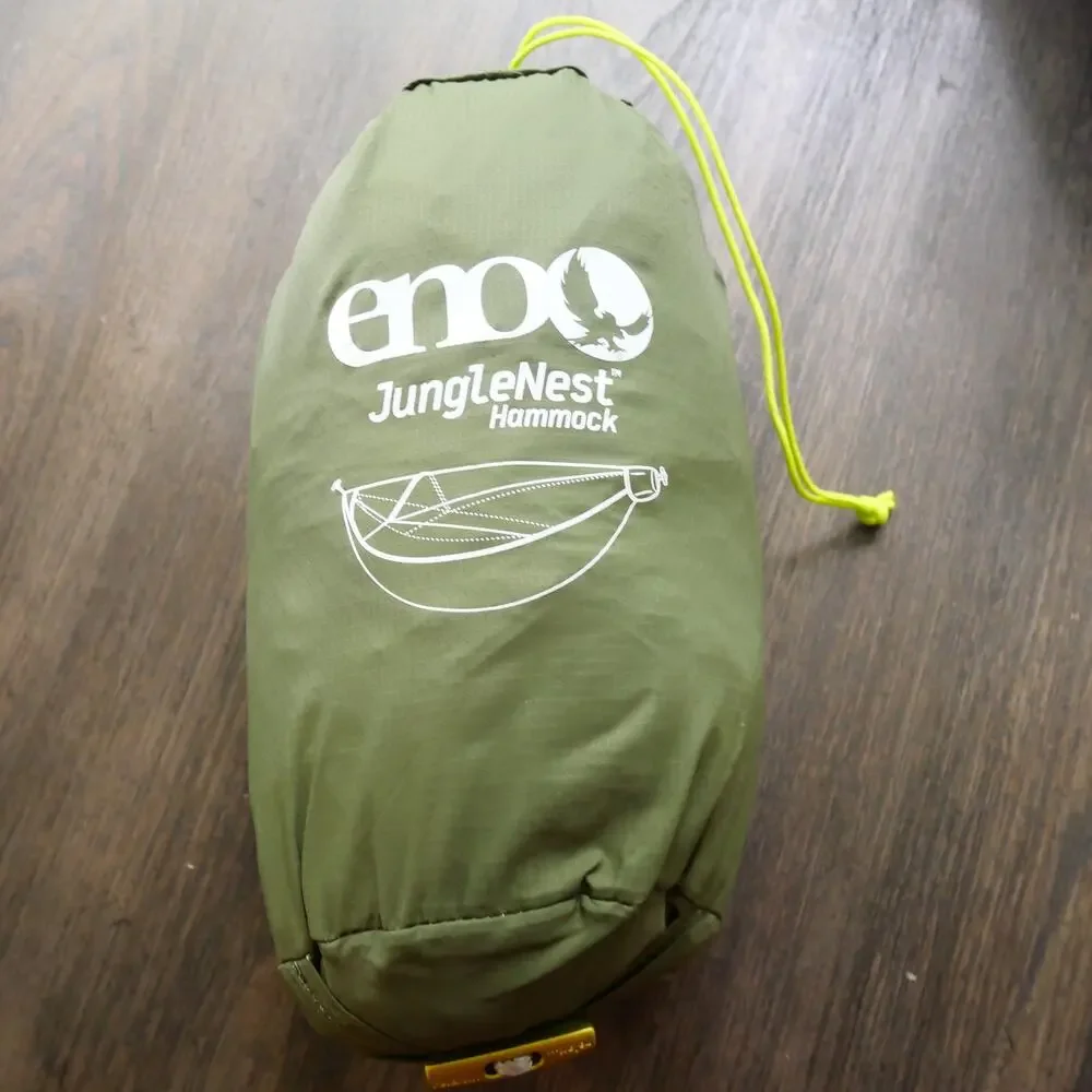 NEW ENO Eagles Nest Outfitters JungleNest Hammock + Bug Net Evergreen